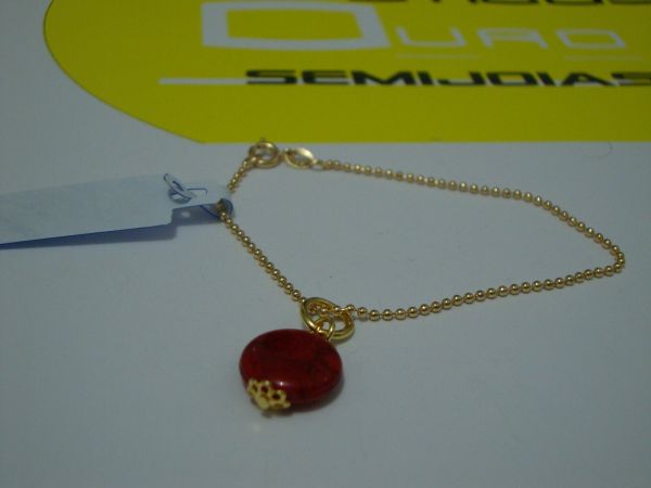 Pulseira Pingente Vermelho